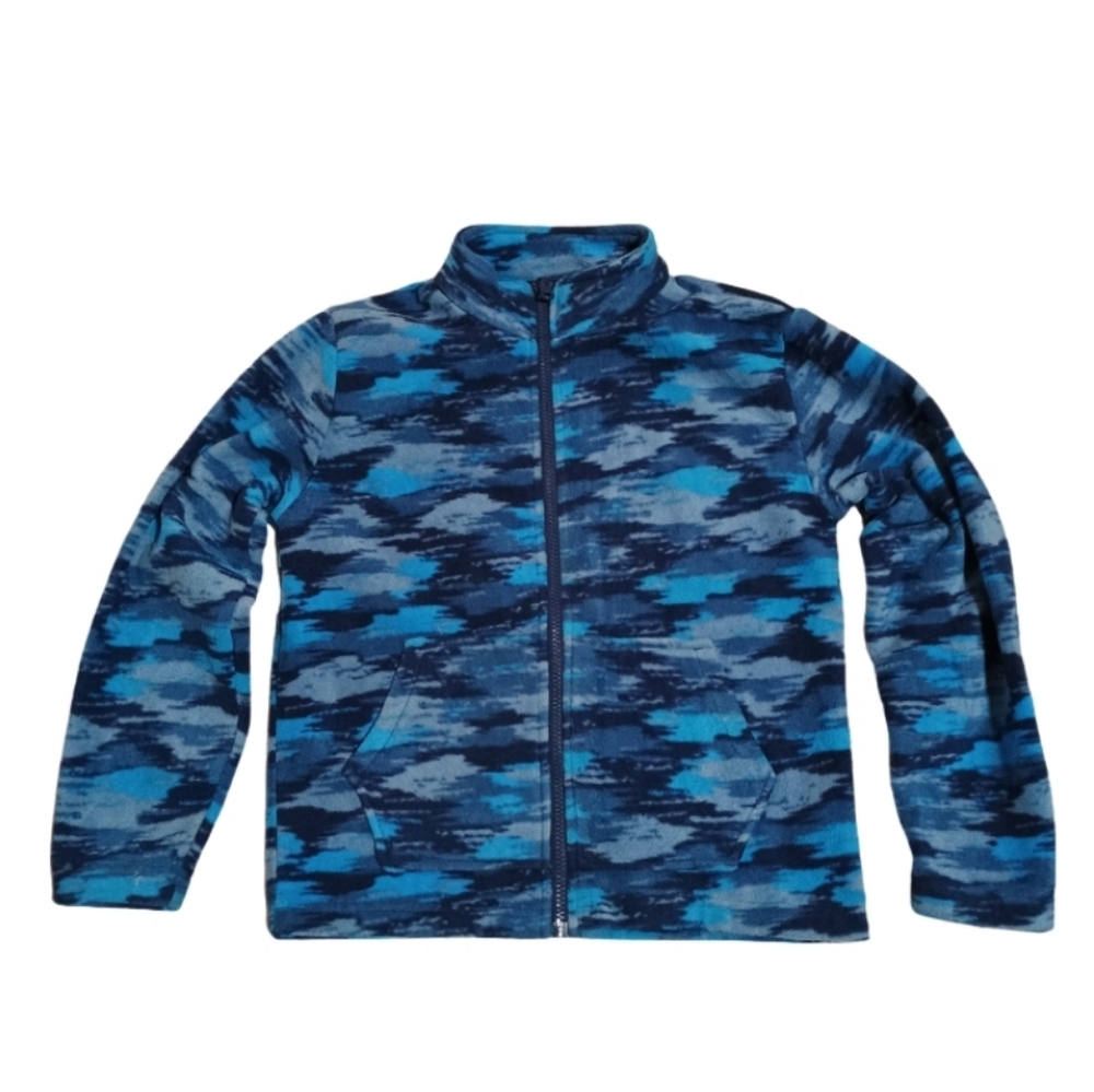 Eddie Bauer Kids Blue Camo Full-Zip Puffer Jacket